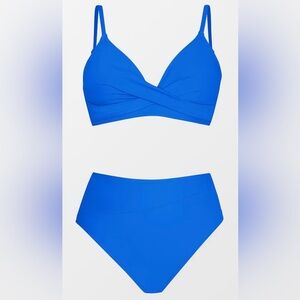 Cupshe Royal Blue Bikini Set